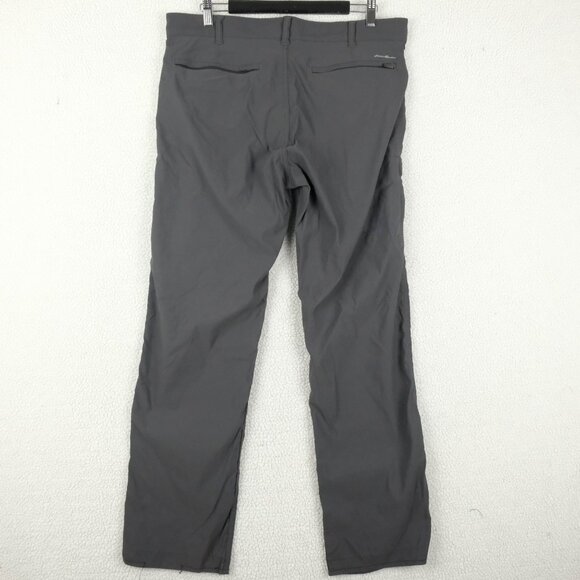 Eddie Bauer Travex Pants Mens 36X32 Gray Hiking Outdoor Lightweight Nylon - Picture 4 of 10
